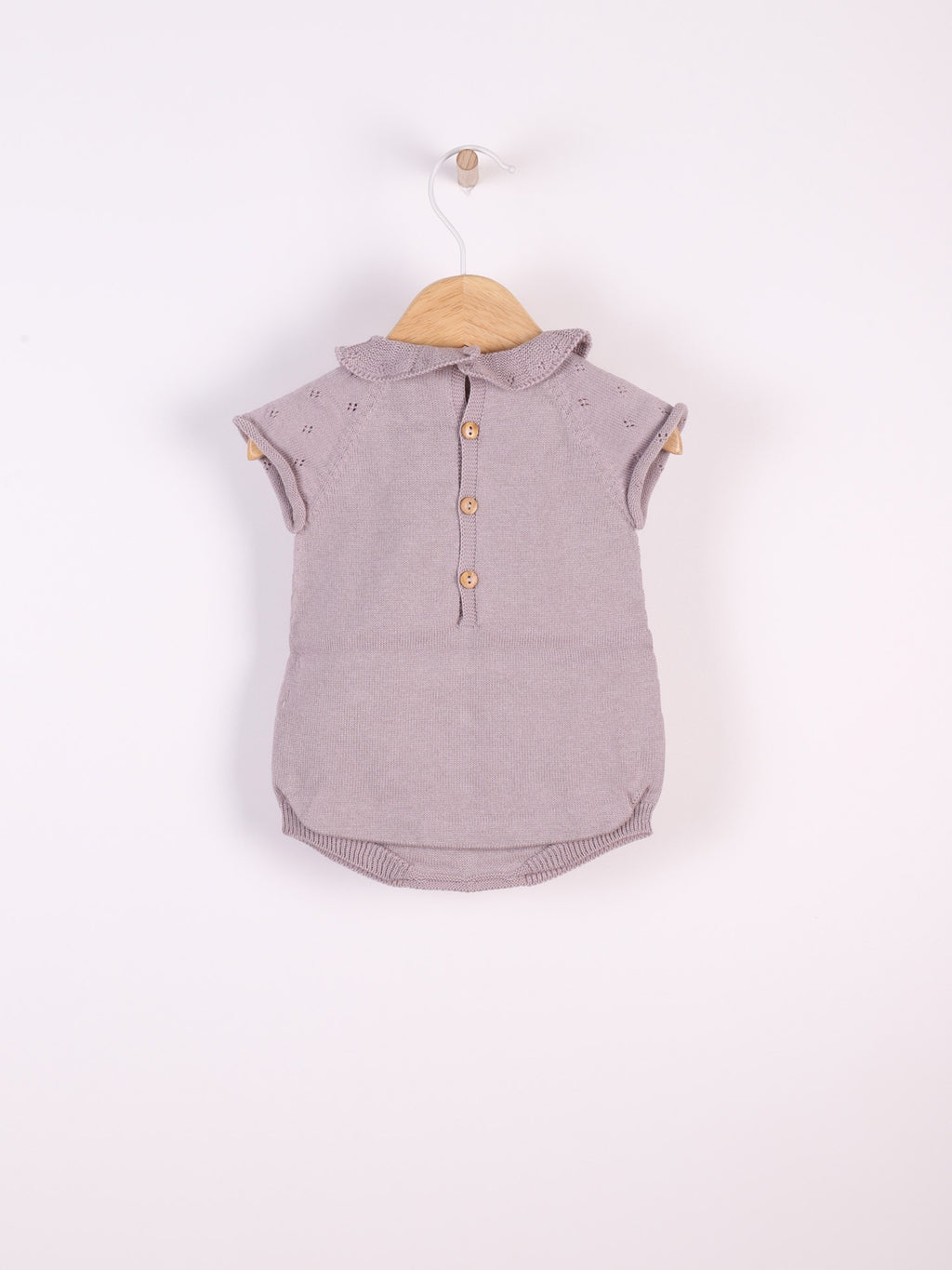 Short-sleeved shortie knitted in organic cotton | BREEZE