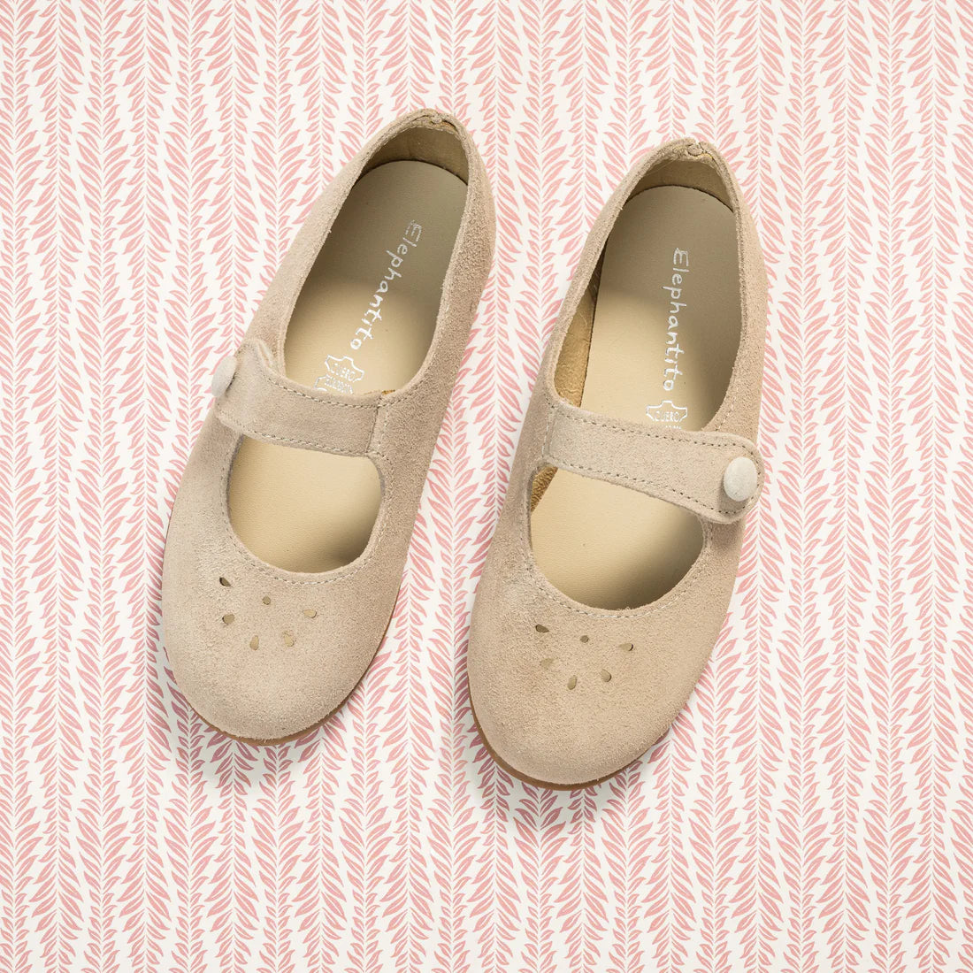 Andi Mary Jane Suede Beige