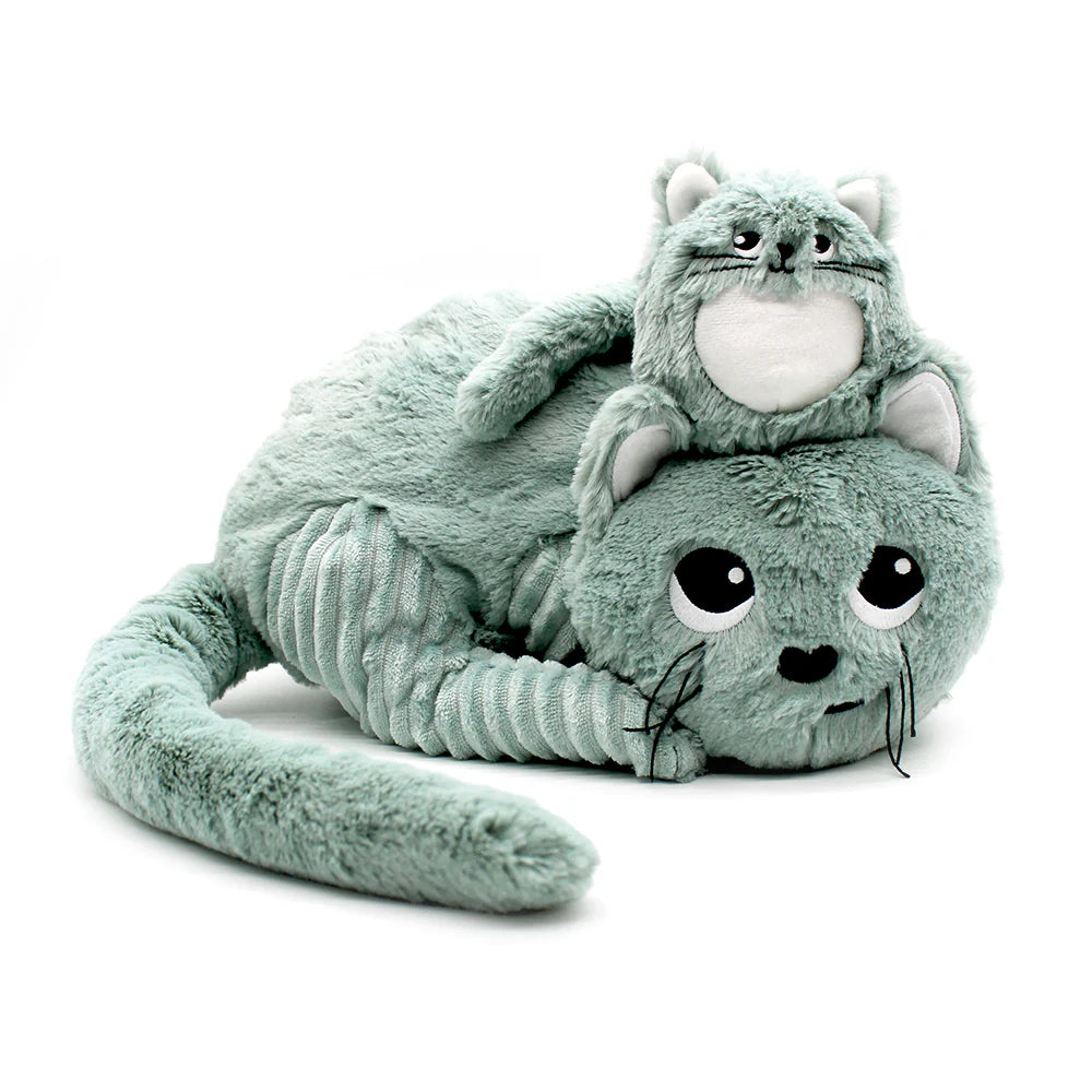 Cat mom and baby mint