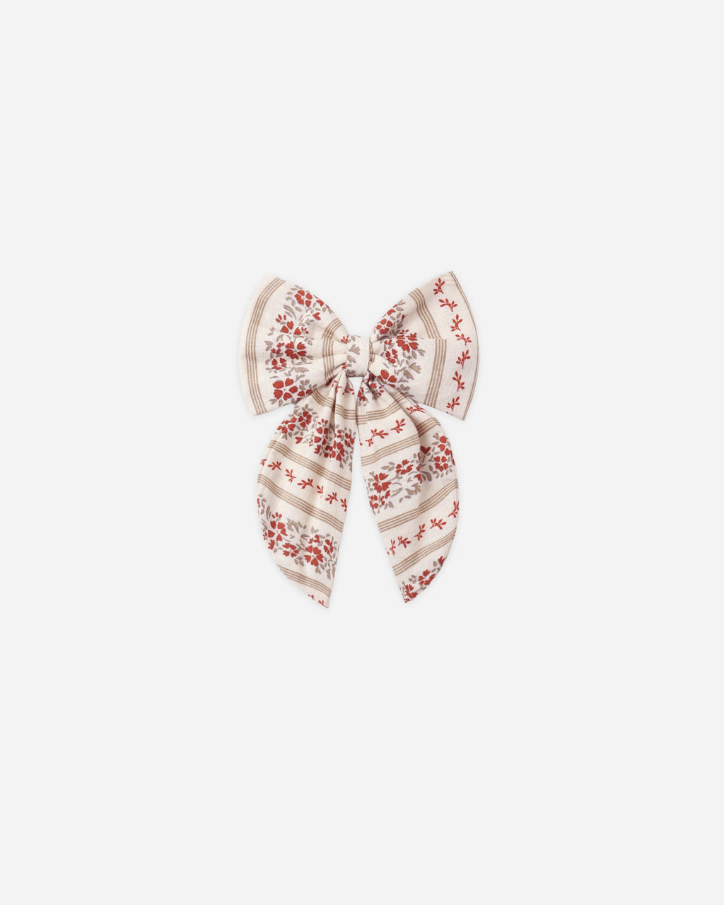 OVERSIZED BOW FLORAL STRIPE