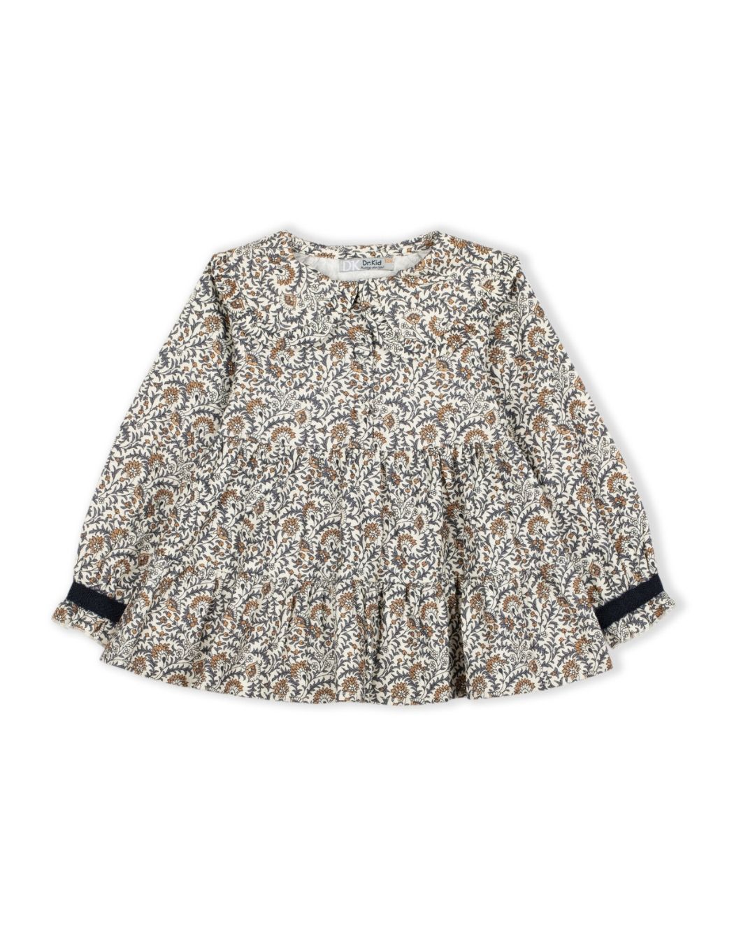 Vestido Niña Bege Mouliné