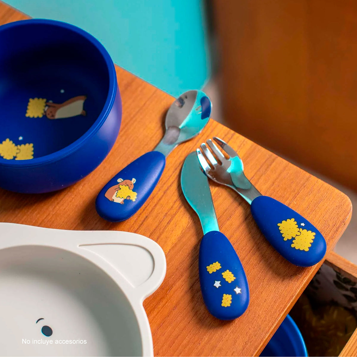 Set de cubiertos silicona Puce & Pilou