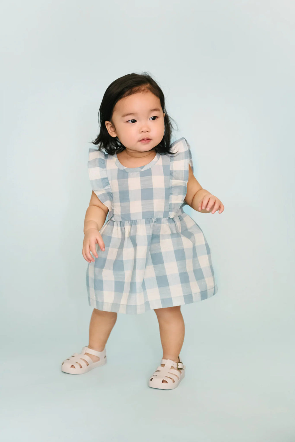 Checkmate Flutter Dress Pond