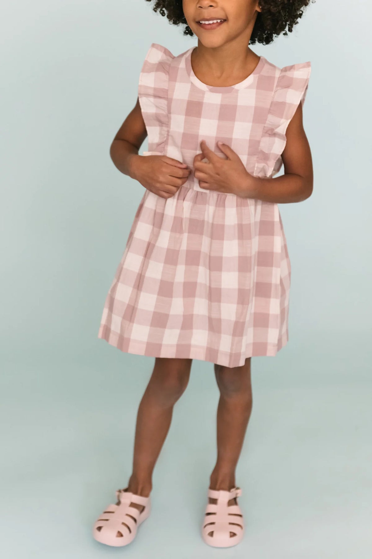 Checkmate Flutter Dress Iris