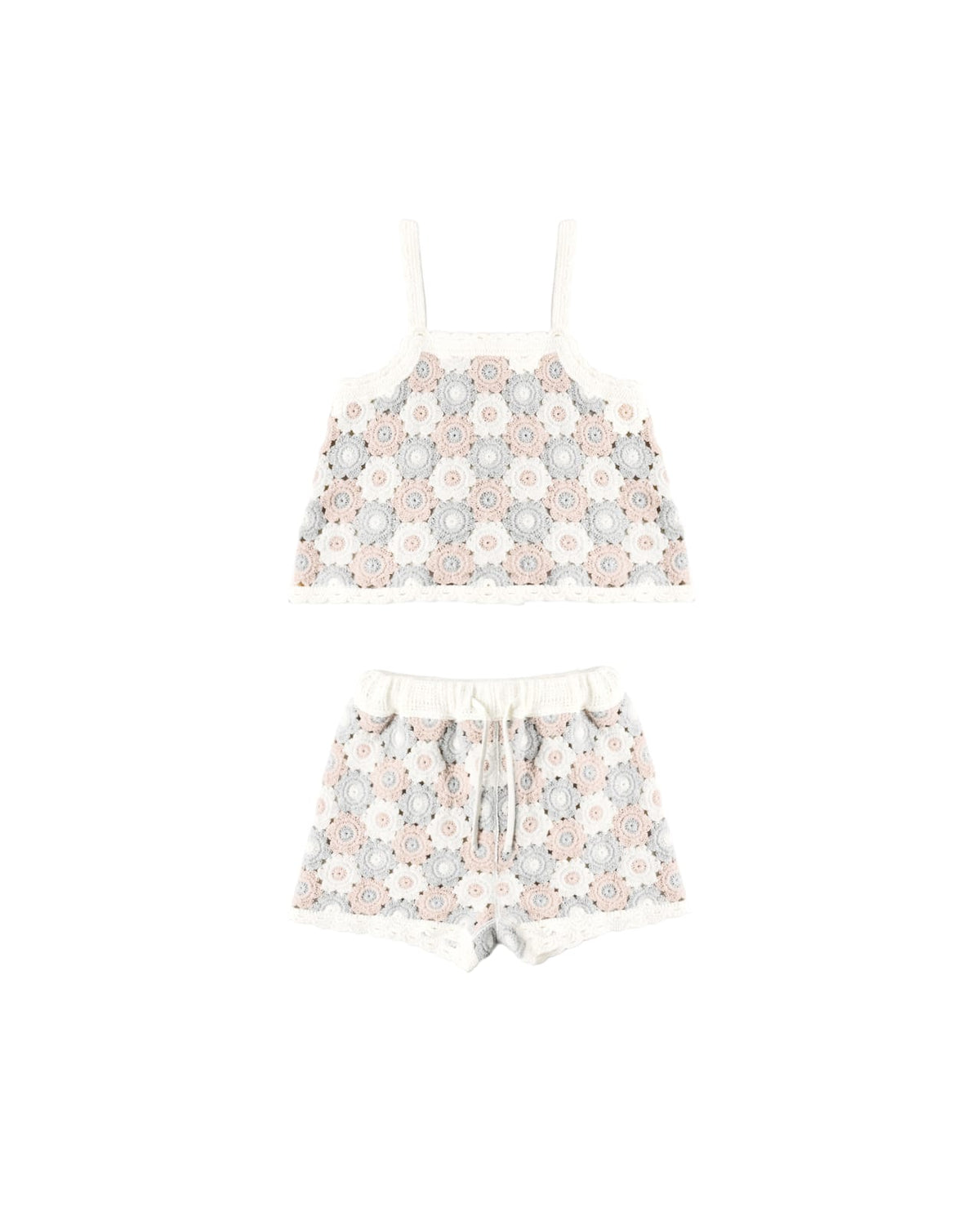 LILI	KNIT SET || BLUE,	LIGHT PINK, IVORY
