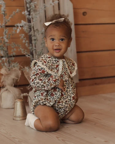 FERN ROMPER HOLIDAY FLORAL