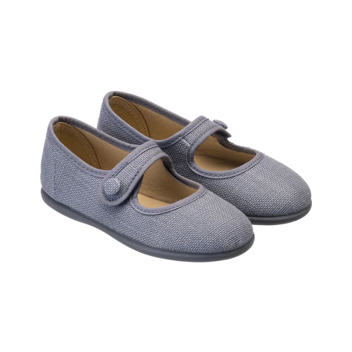 LINEN MARY JANE Indigo