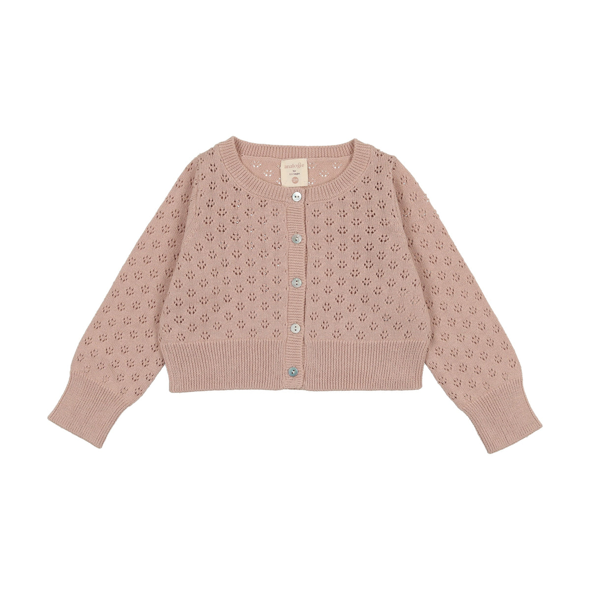 POINTELLE CARDIGAN PINK