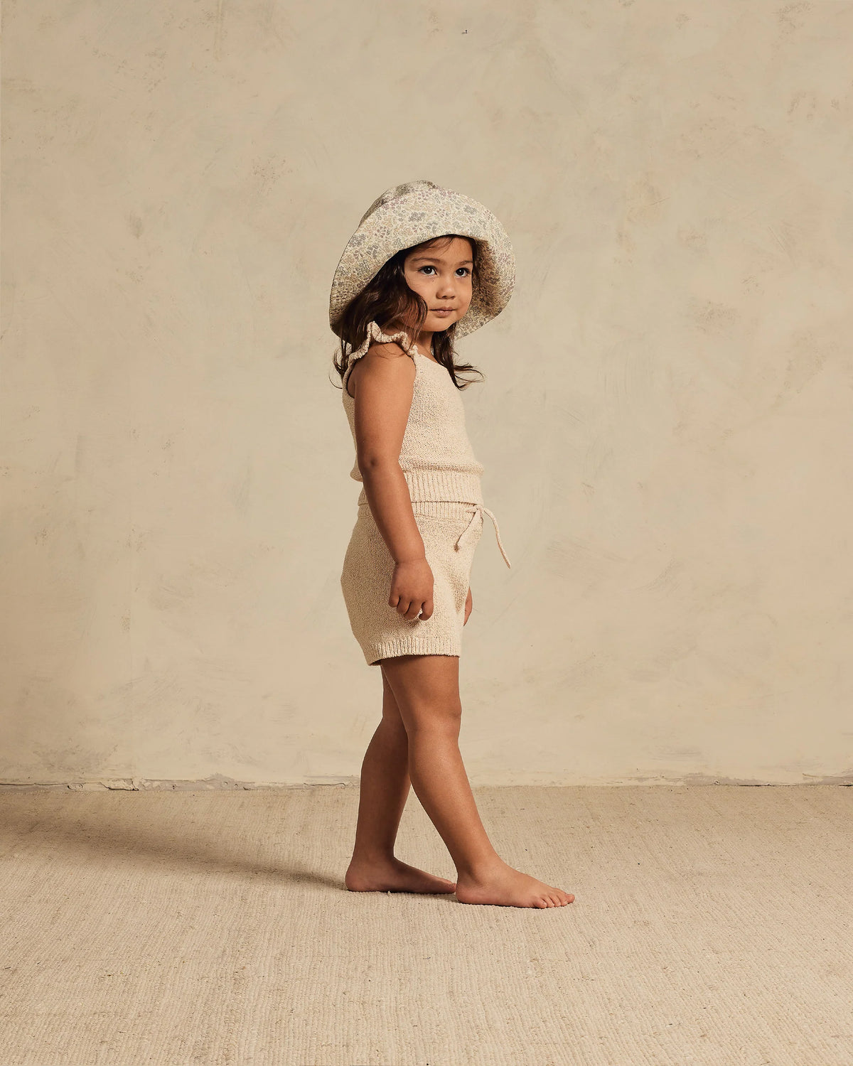 Knit shorts || heathered shell