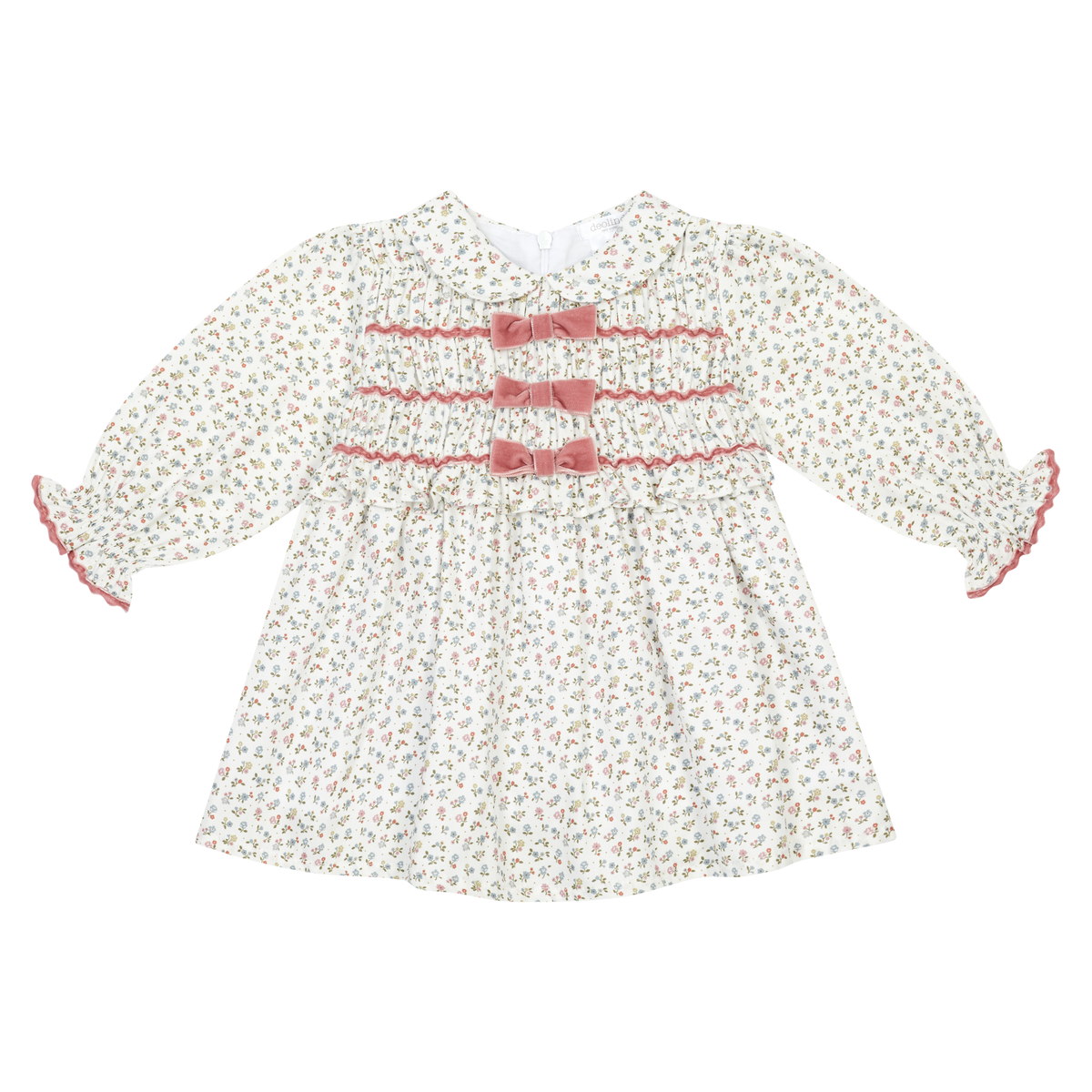 Smocked Dress 3 bows