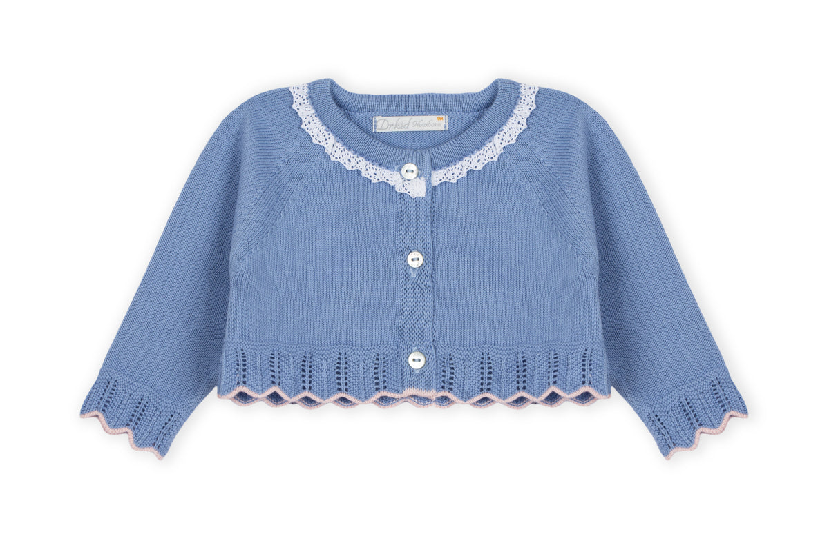 Short Cardigan Azul