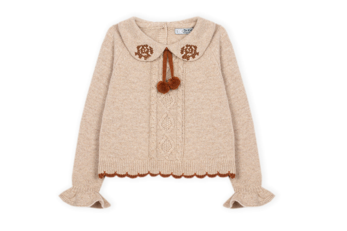 SWEATER BEGE MOULINÉ