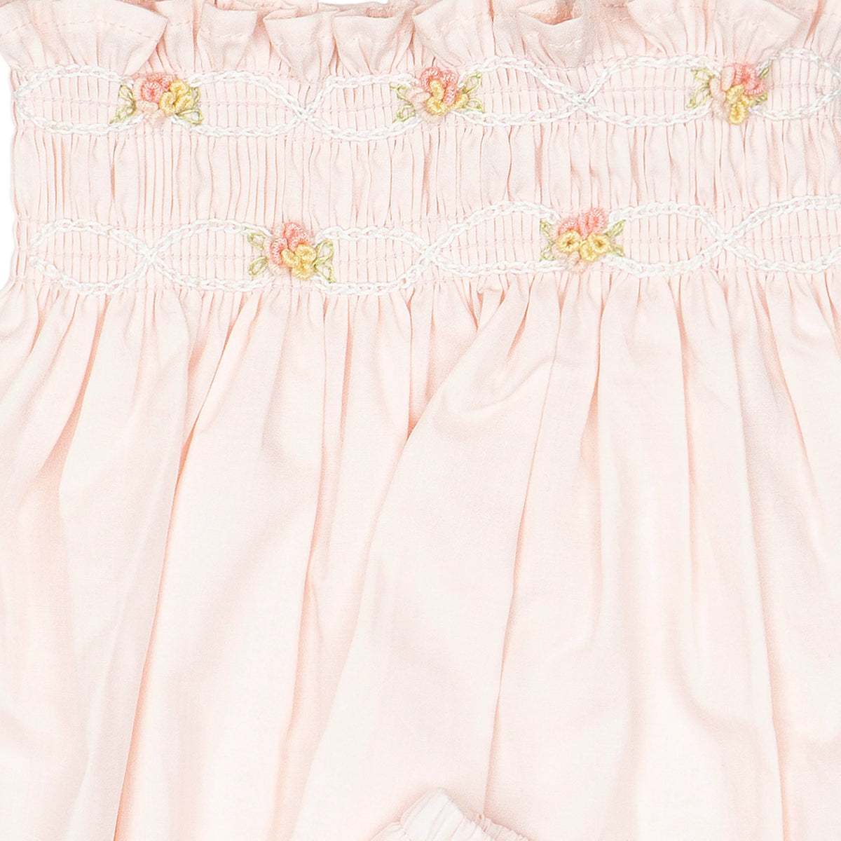 Embroidered Flutter Set in Pink