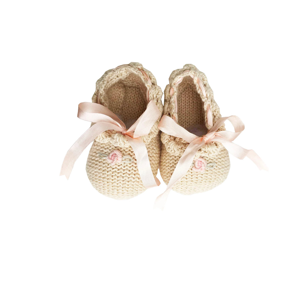Knitted Ballerinas Roses