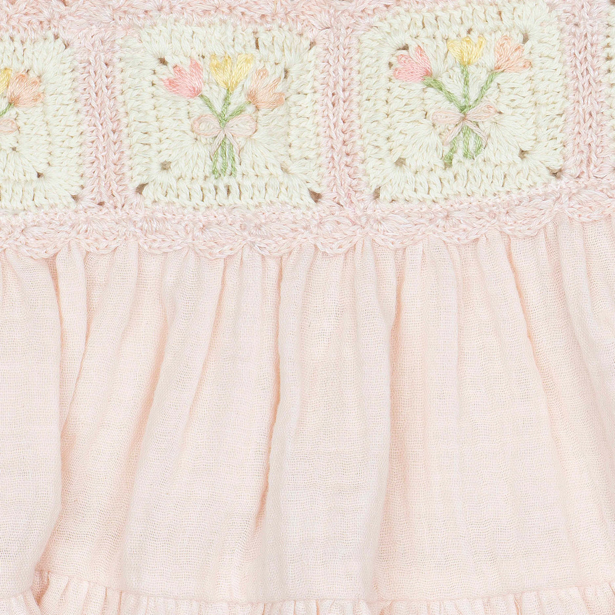 Crochet Dress in Petal Bouquet