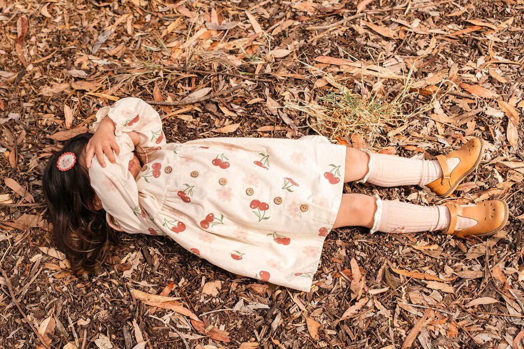 Clementine Dress in Cherry Bloom