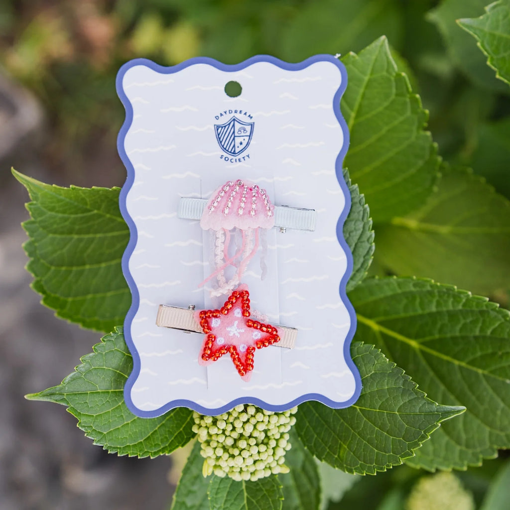 Seaside Jellyfish & Starfish Clip Set