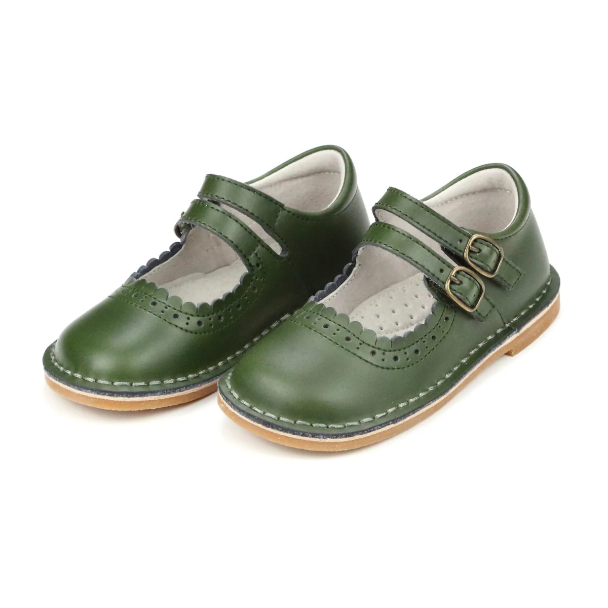 Tatiana Double Strap Mary Jane-Green