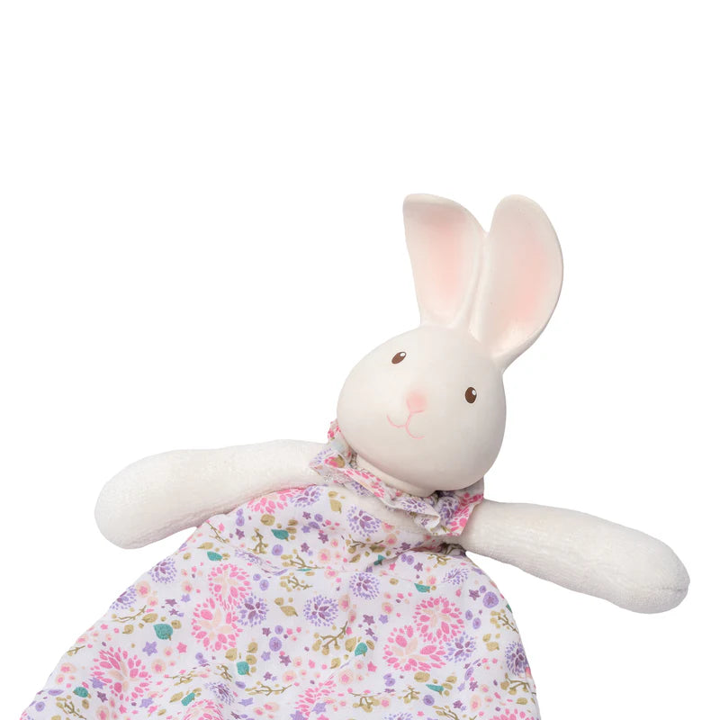 Havah the Bunny Lovey with Organic Natural Rubber Head
