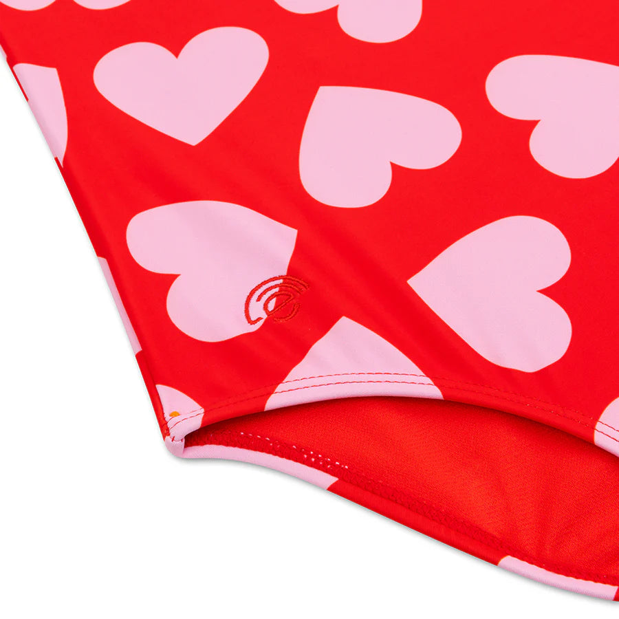 Hearts | Red Girls Swimsuits