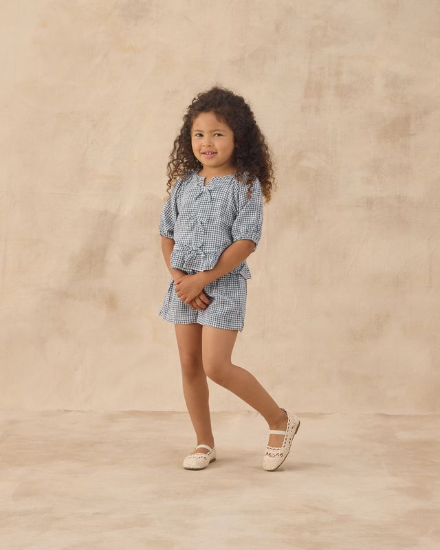 JUNIPER SET || MARINE GINGHAM