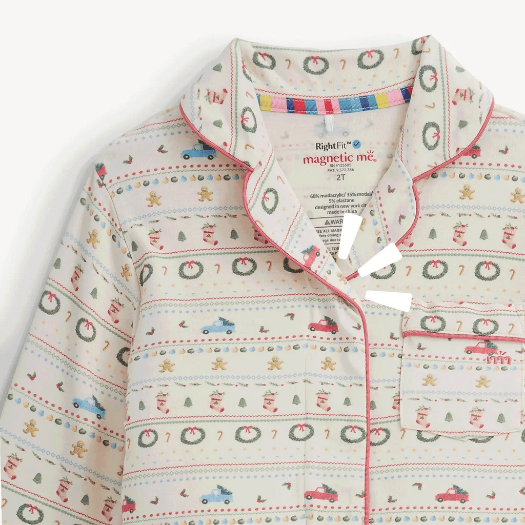 Traditional Christmas RightFit™ Magnetic Classic with a Twist PJ Set