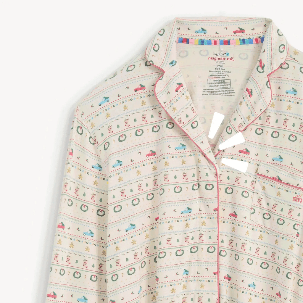 Traditional Christmas  Women's Magnetic Classic with a Twist PJ Set