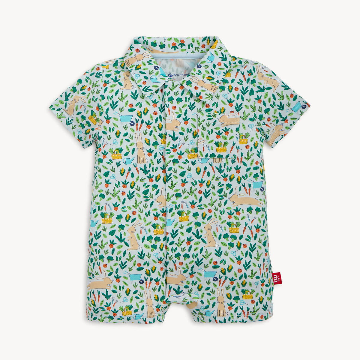 BUNNY GARDEN MODAL MAG POLO POCKET SHORT ROMP