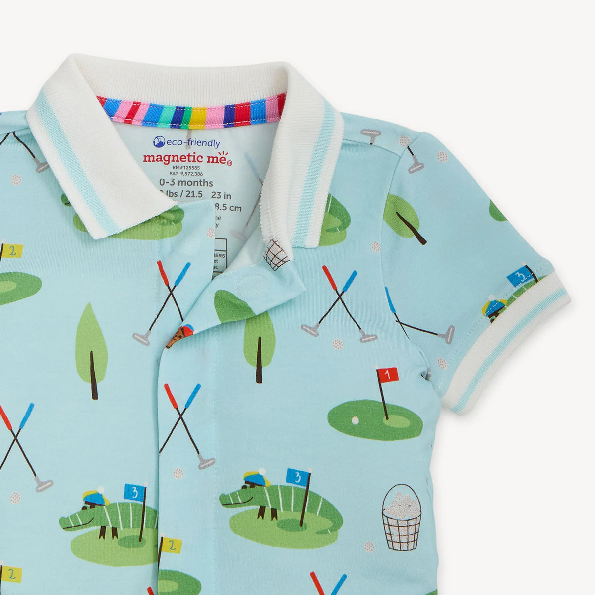 GOPHER IT MODAL MAGNETIC S/S SHORT POLO ROMP