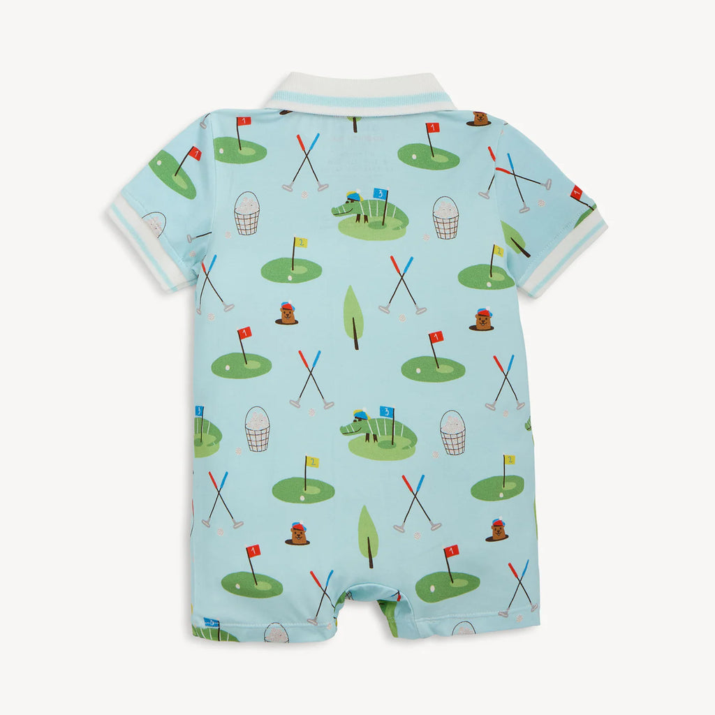 GOPHER IT MODAL MAGNETIC S/S SHORT POLO ROMP