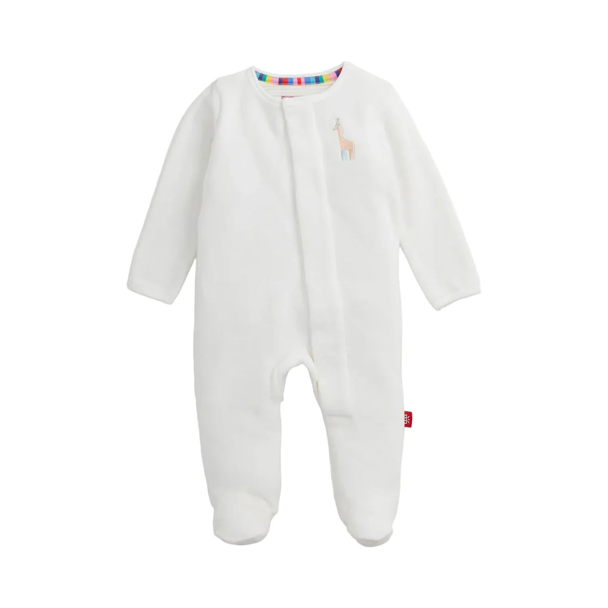 EMROIDERY GIRAFFE CREAM VELOUR