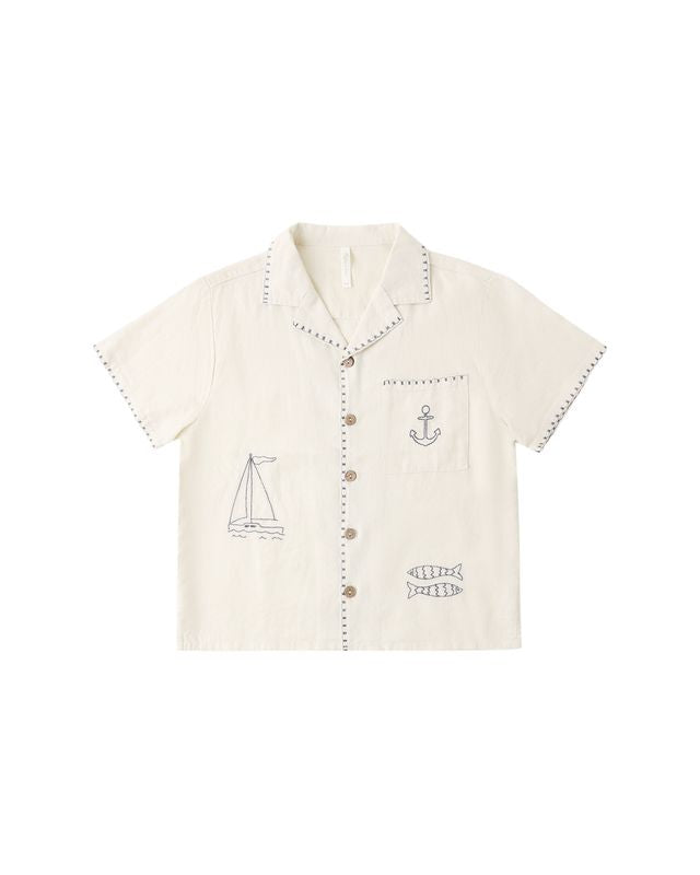 LAPEL COLLAR SHIRT || SAILOR