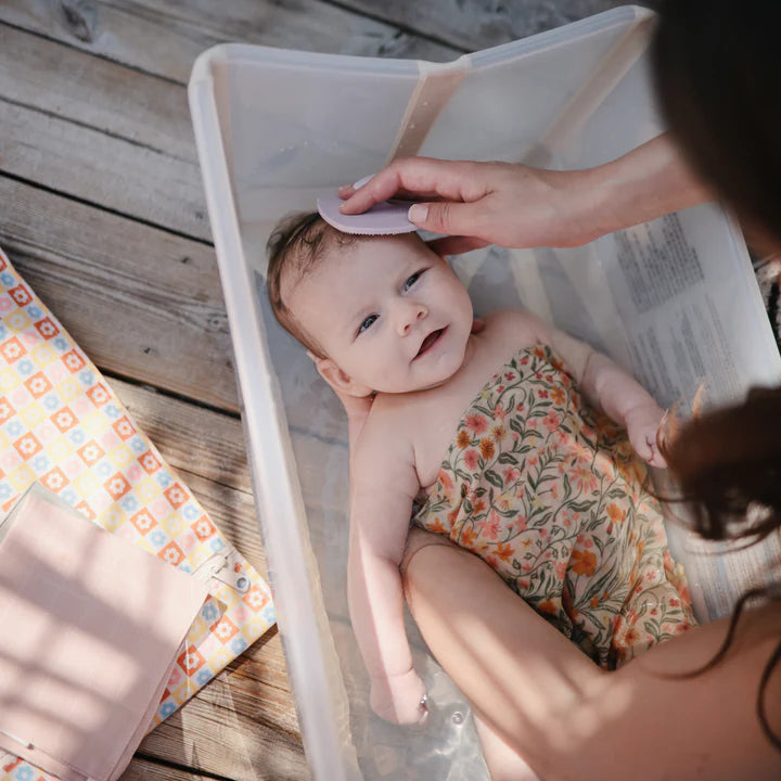 Cradle Cap Brushes-Rose/Soft Lilac