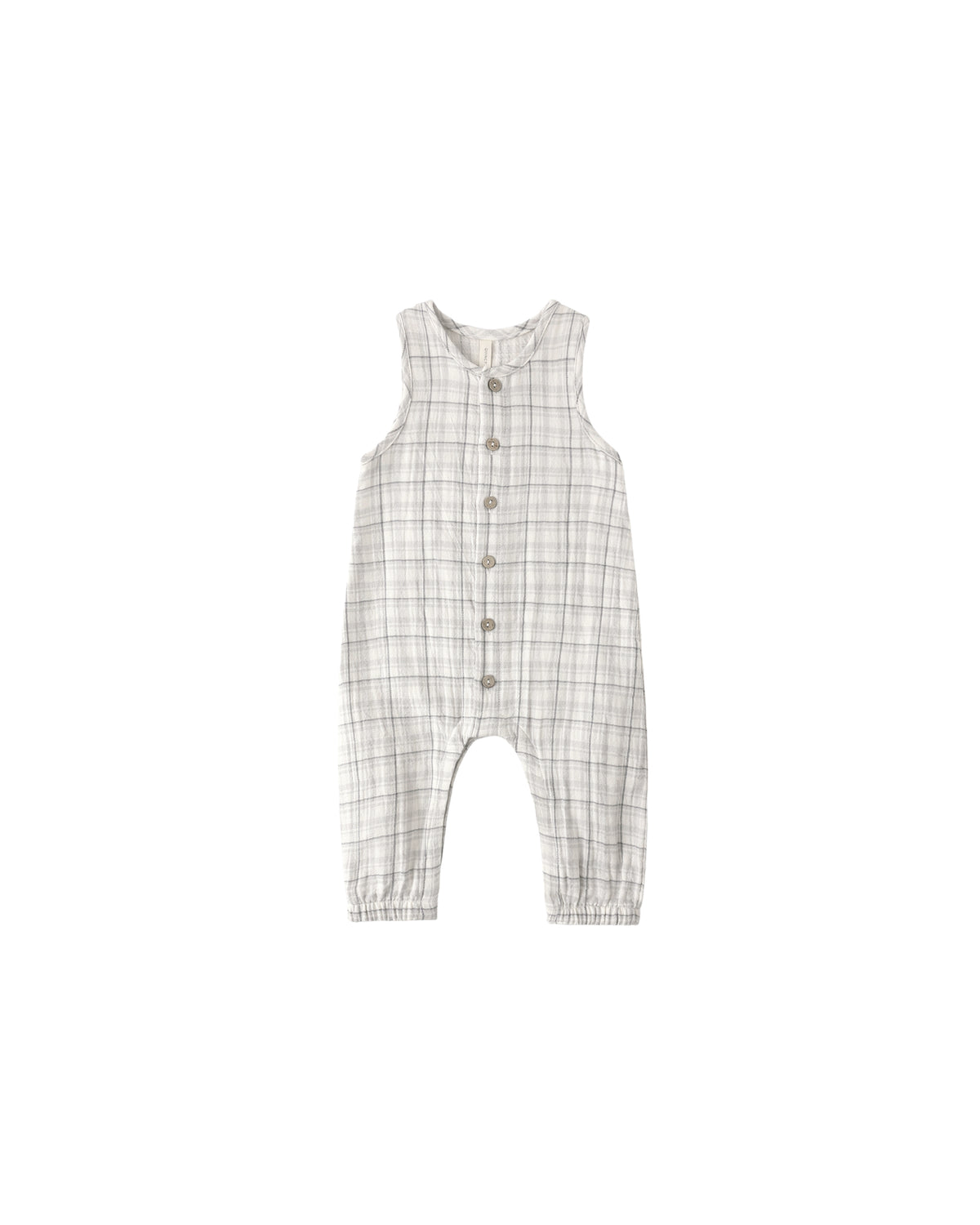 WOVEN JUMPSUIT || BLUE PLAID