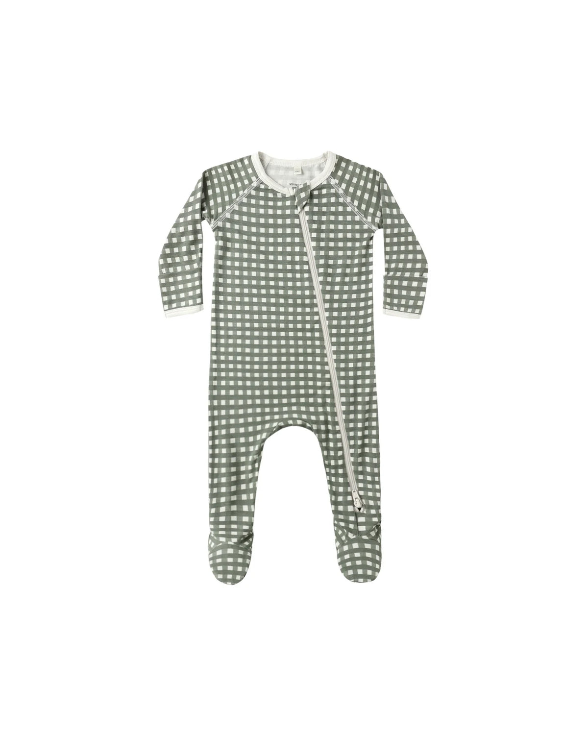 Bamboo Footie with Zipper || Forest Control