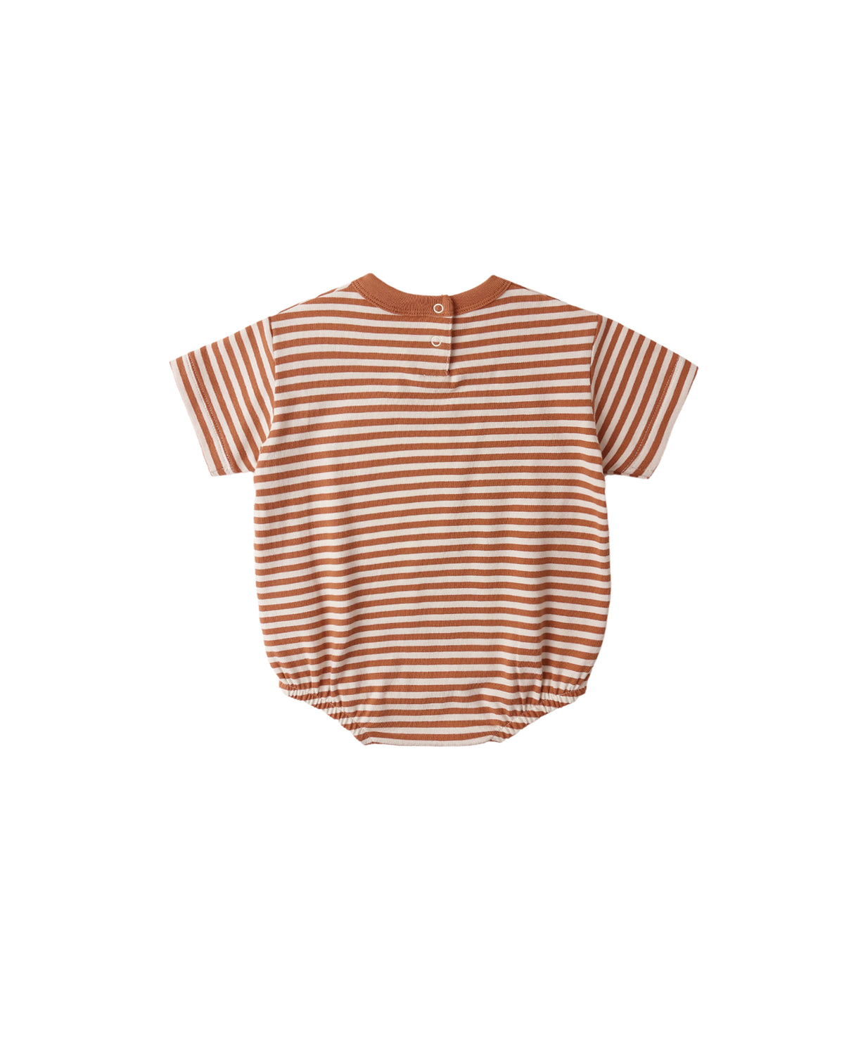 RELAXED BUBBLE ROMPER || POPPY STRIPE
