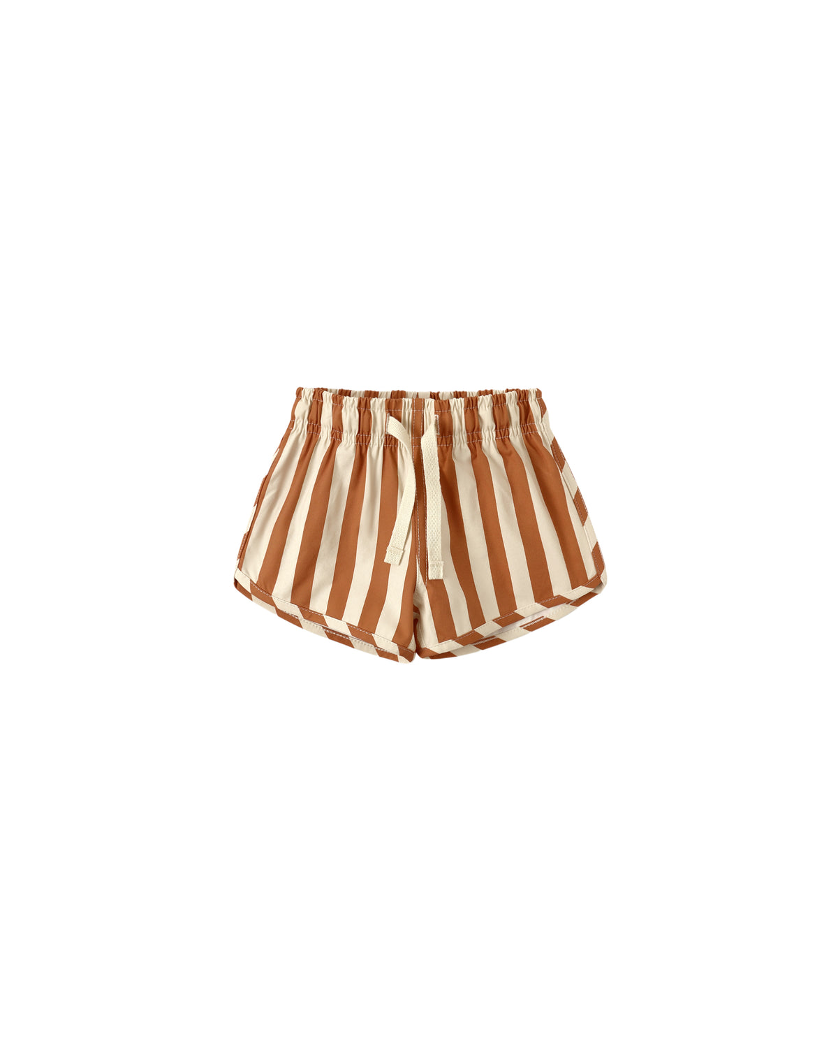 BOYS SWIM SHORT || RETRO POPPY STRIPE