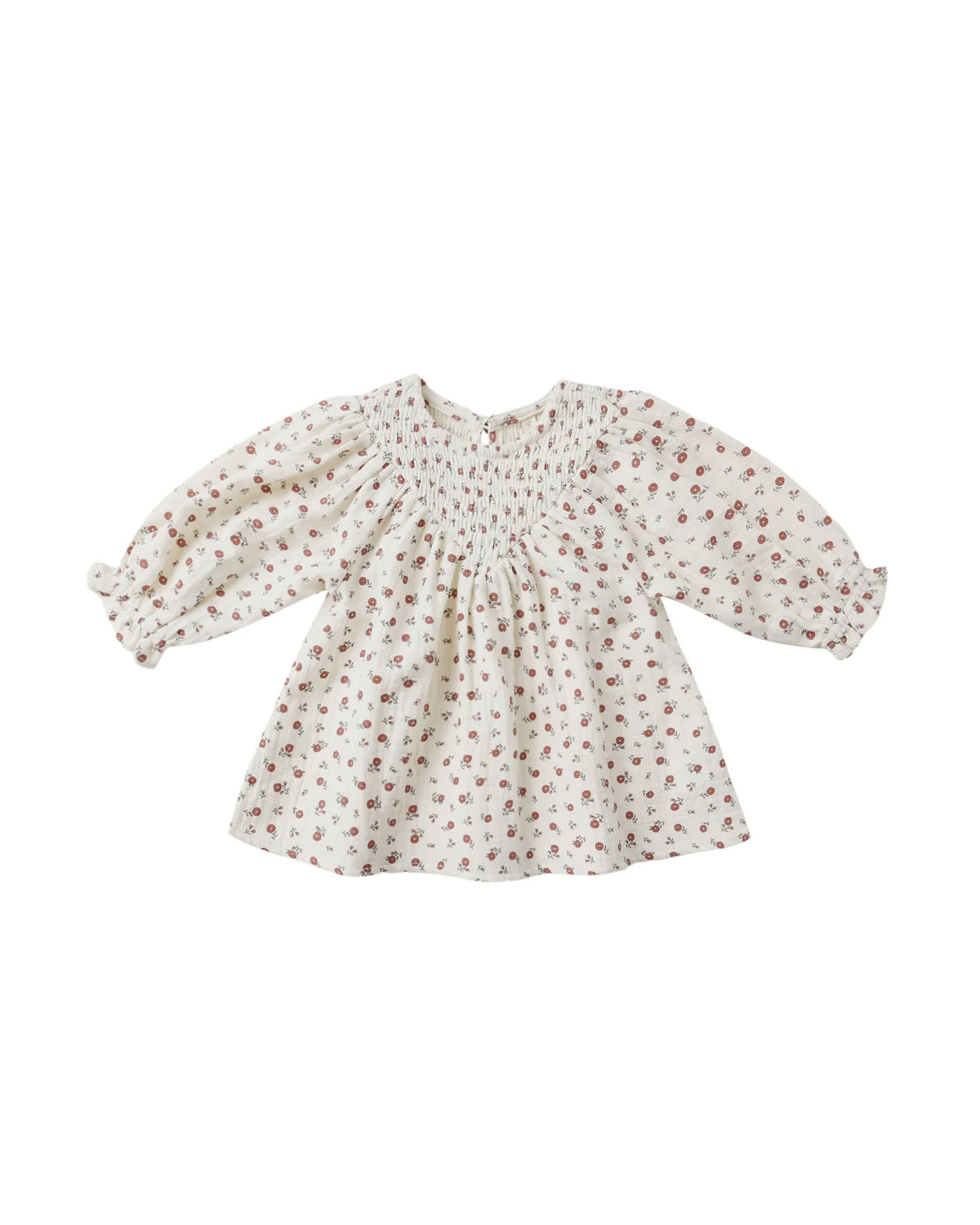 V SMOCKED DRESS || WINTER DITSY