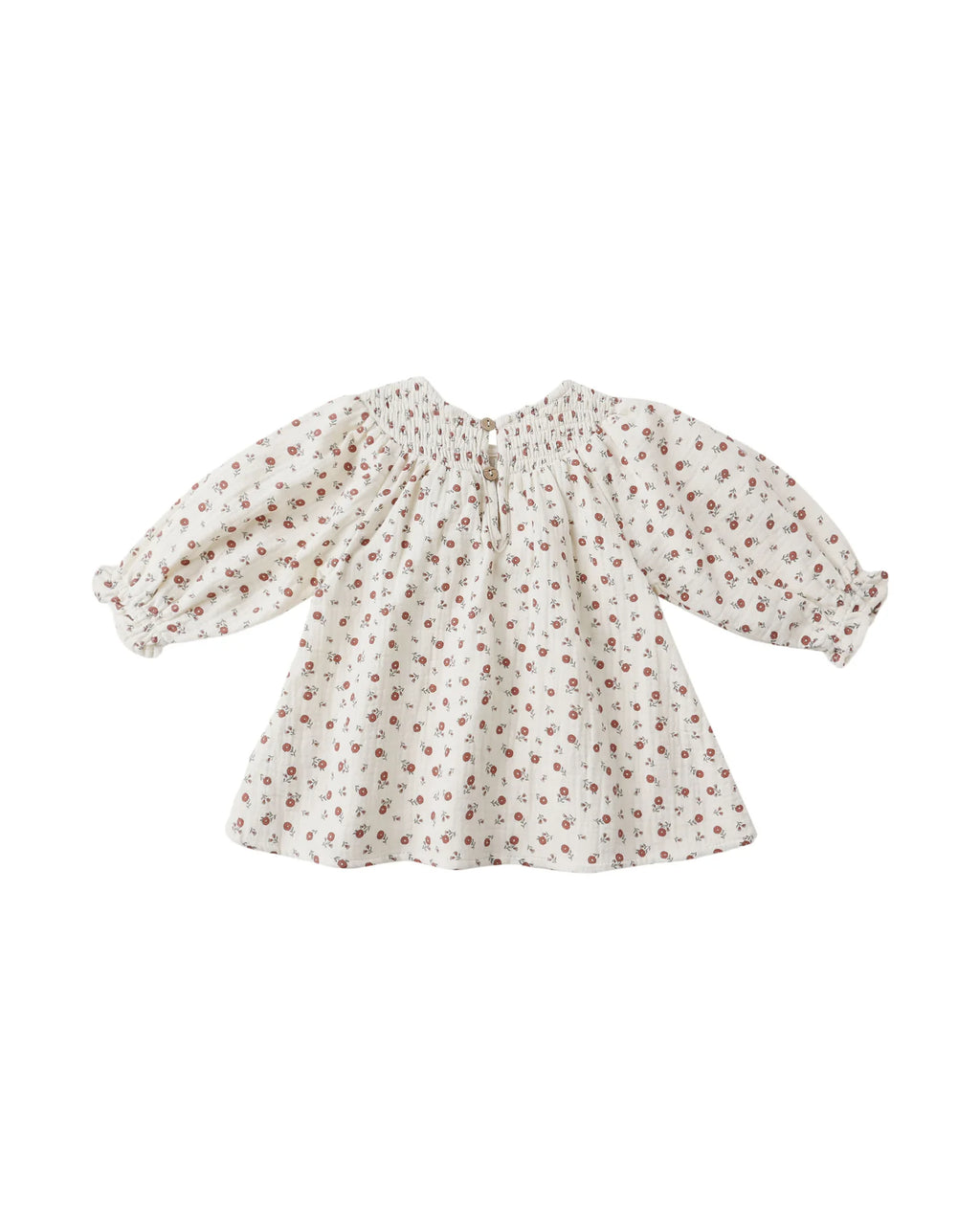 V SMOCKED DRESS || WINTER DITSY