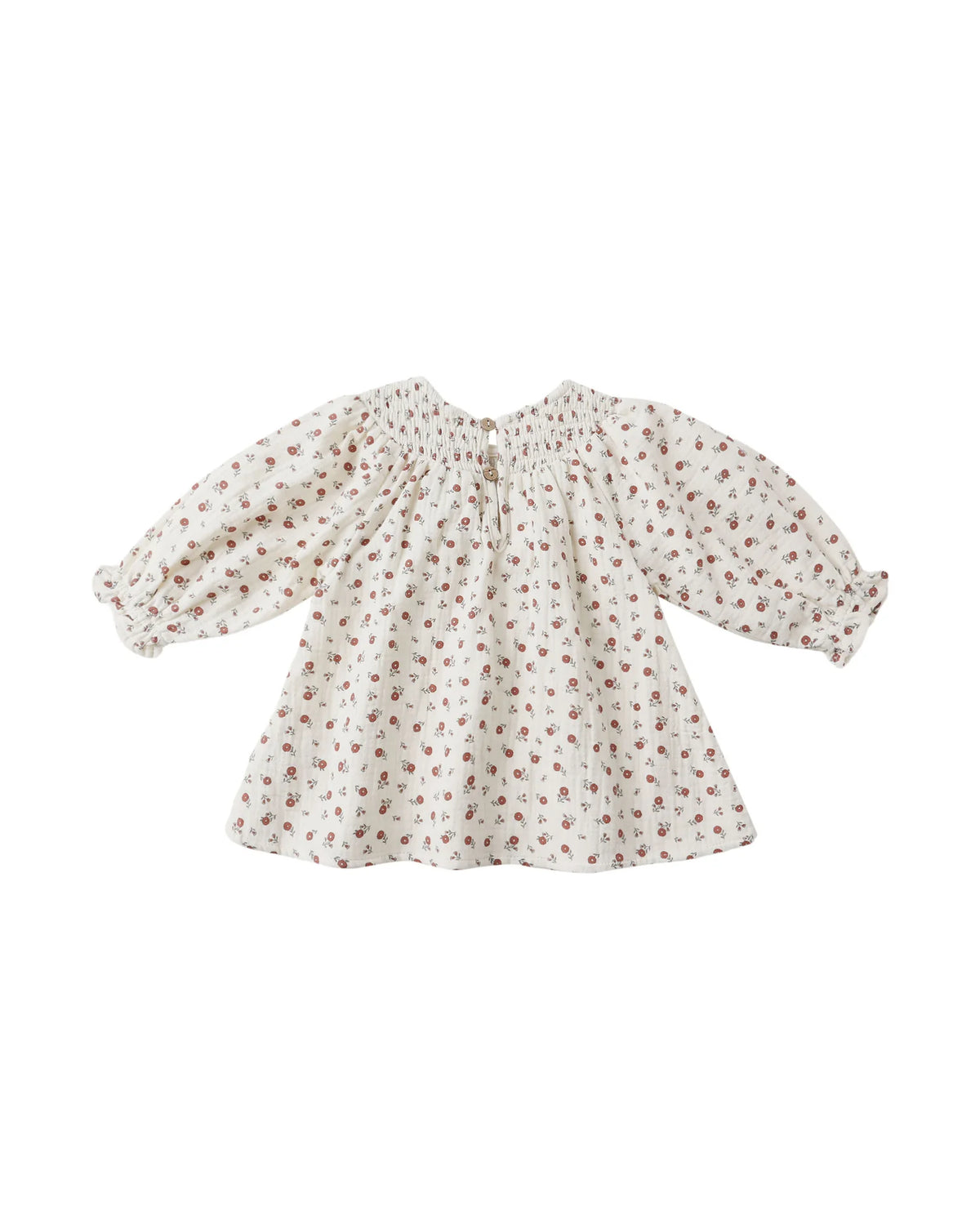 V SMOCKED DRESS || WINTER DITSY
