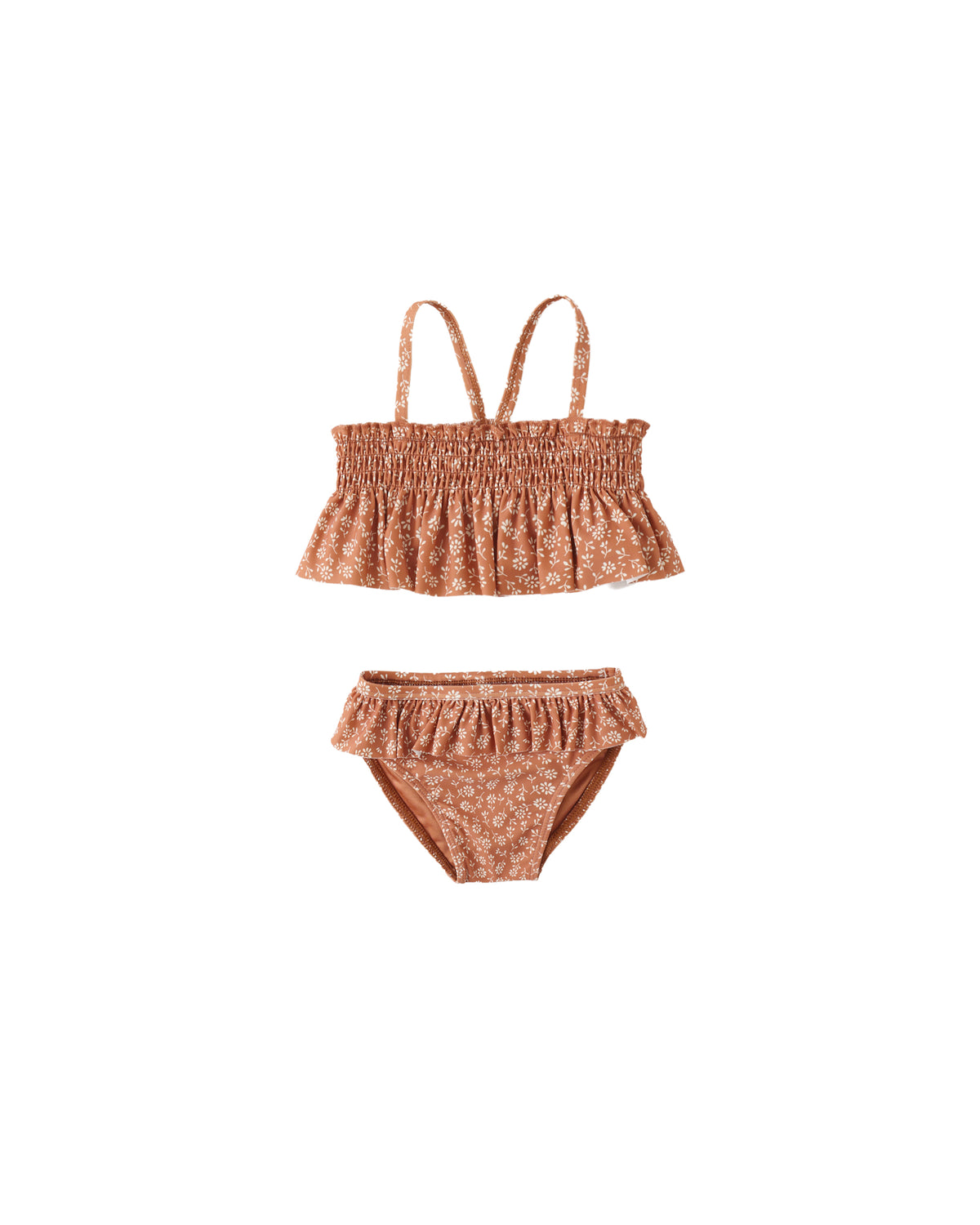 SMOCKED RUFFLE BIKINI || POPPY FLORAL