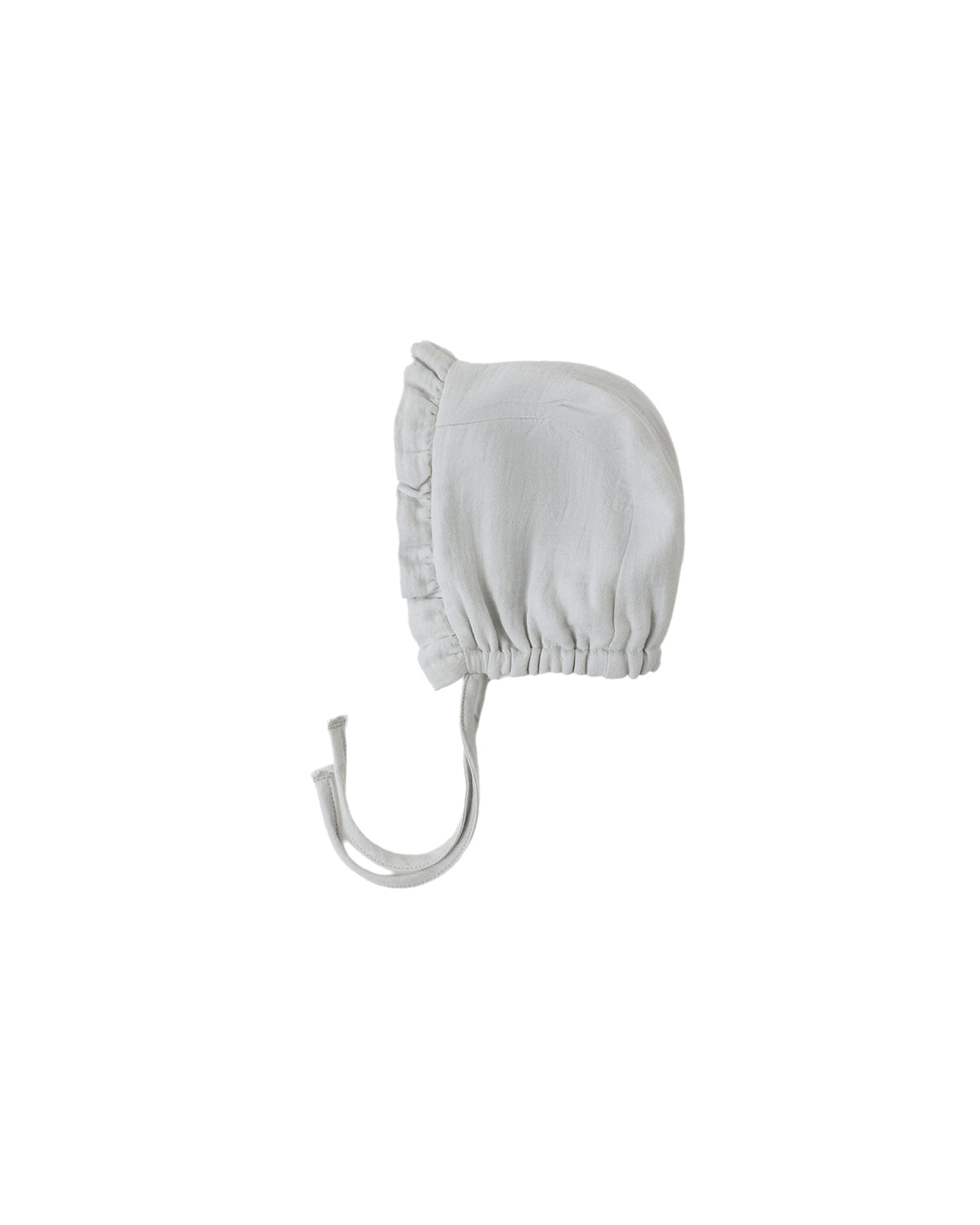 WOVEN RUFFLE BONNET || SKY