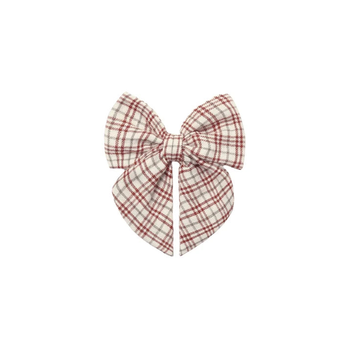 BOW CHRISTMAS PLAID
