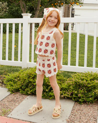 Crochet Tank Set || Strawberry