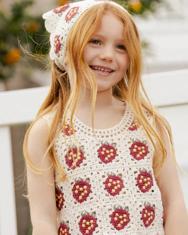 Crochet Tank Set || Strawberry