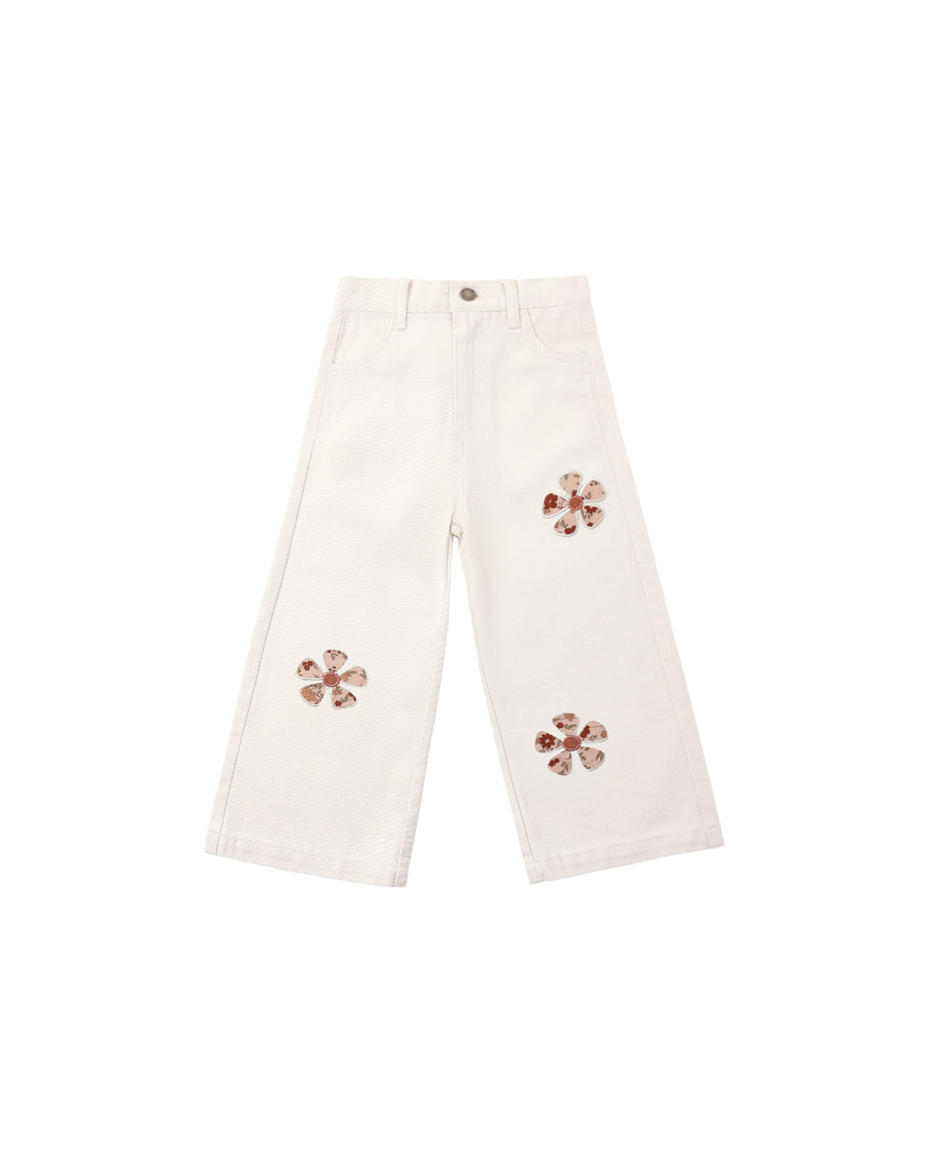 Straight Leg Pant Daisy Patches