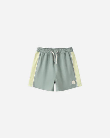 PANELED BOARDSHORT || SEA GREEN