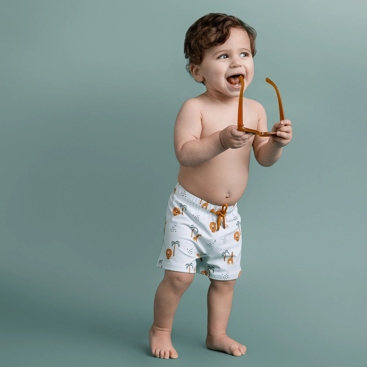 Jungle | Multicolored UV Swim Boxer for Boys