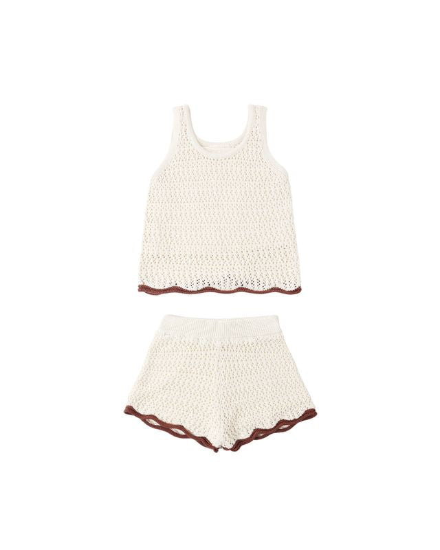 CROCHET TANK SET || NATURAL