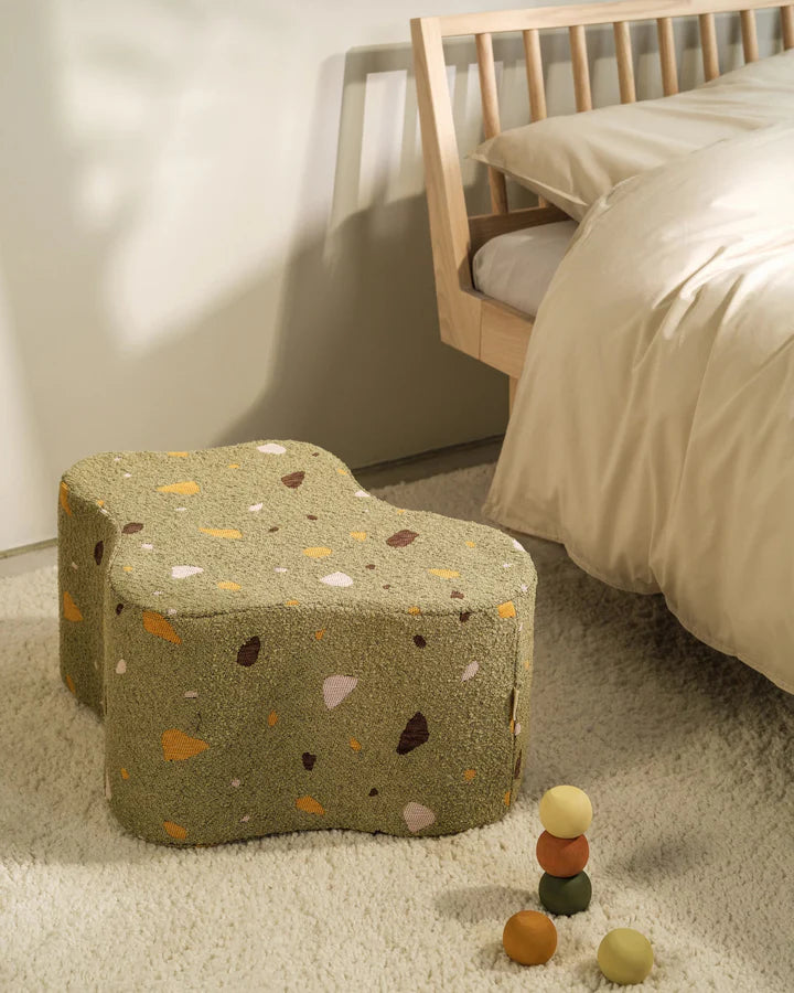 Terrazzo Moss Cloud Pouffe